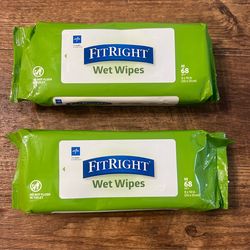 FitRight Wet Wipes - Fresh Green Pack (68 ct)
