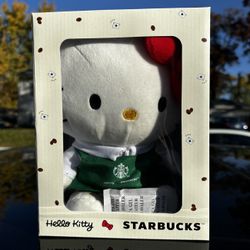 Hello Kitty X Starbucks Plushie 
