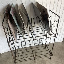 Vintage Metal Record Stand
