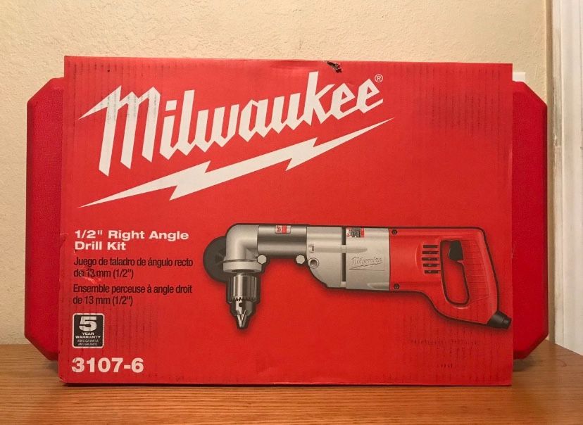 Milwaukee 1/2” Right Angle Drill En Caja Sellada