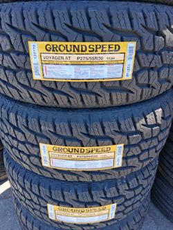 275-55-20 !!! GROUNDSPEED A/T !!! $530 LAS 4 LLANTAS MONTADAS Y BALANCEO INCLUIDO 👌