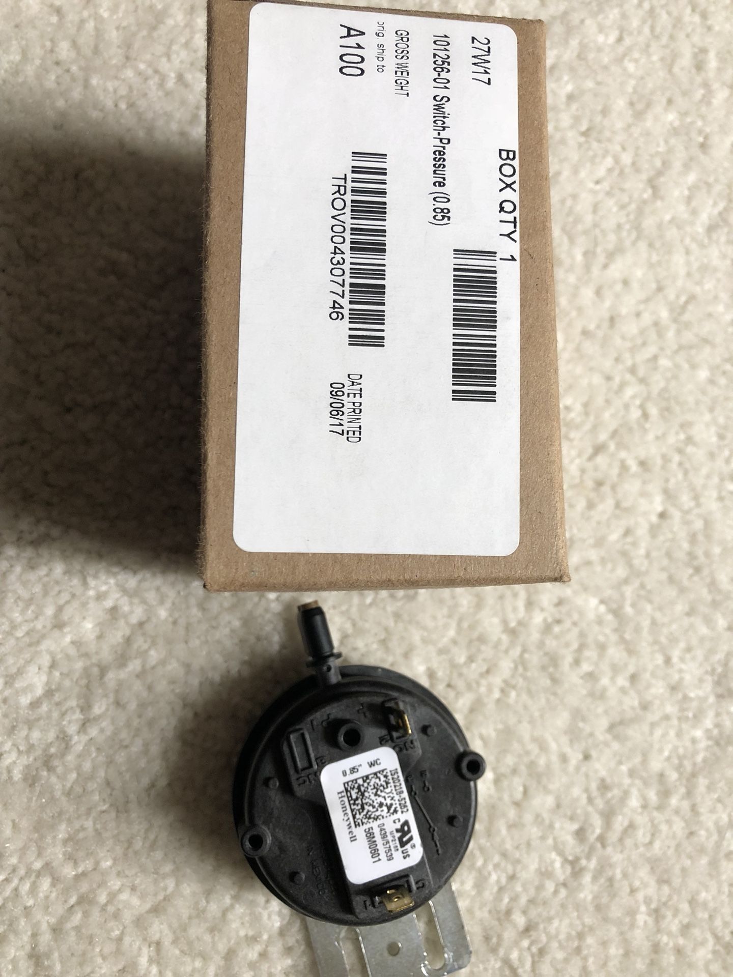 Honeywell Pressure Switch MP2168 for Sale in North Royalton, OH OfferUp