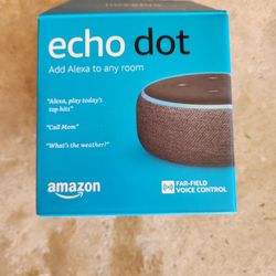 Echo Dot.  Amazon.  Never Used