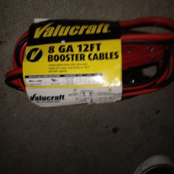 Valucraft 8GA  12ft Battery Booster Cables .. OBO