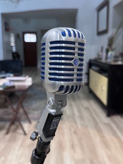 Shure Super 55 Deluxe Vintage Microphone + Stand – Excellent Working Condition