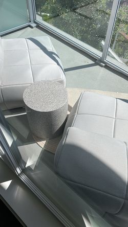 corvos whisper gray armless chair module by article