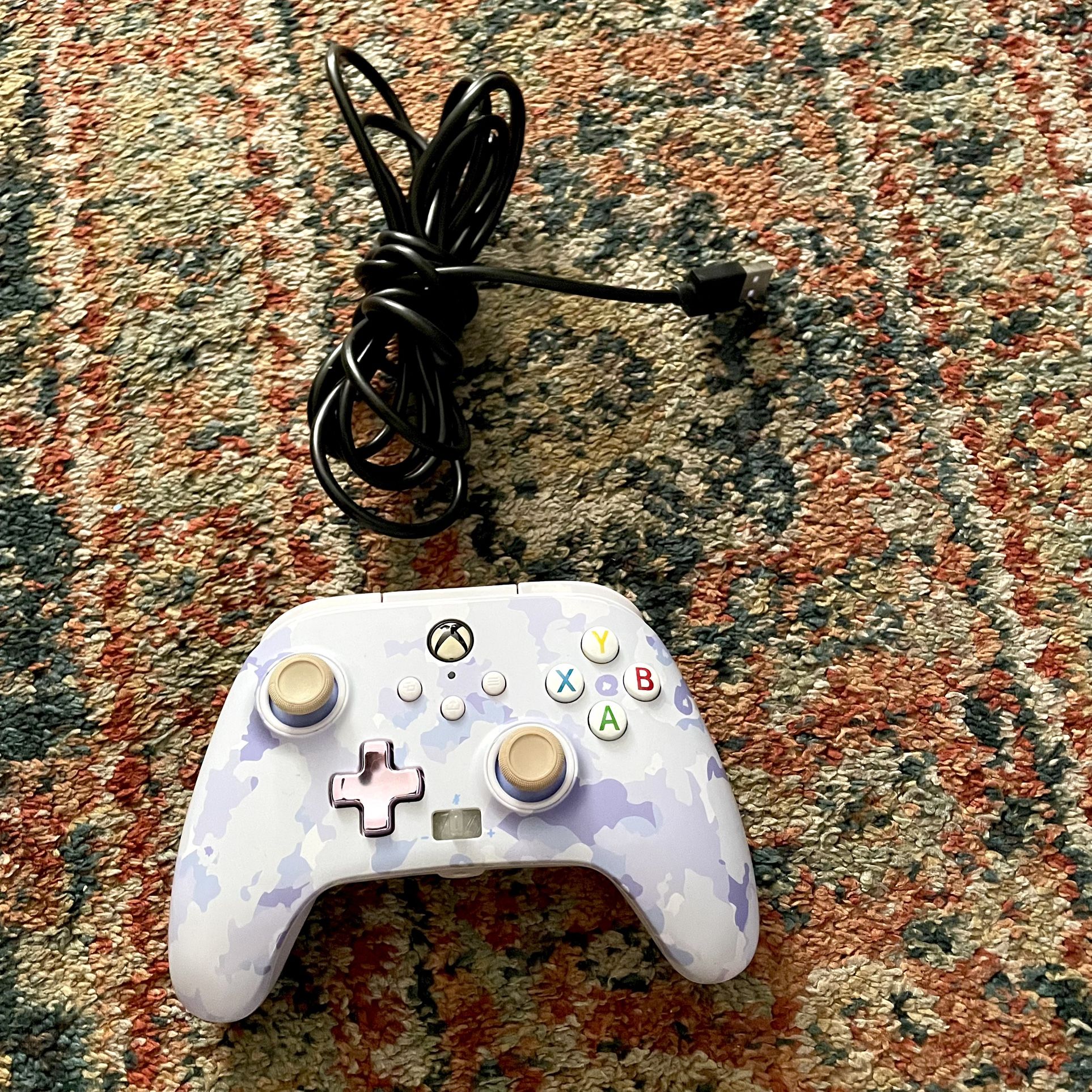 Blue Camo Xbox Wired Controller For Xbox Series X Or S