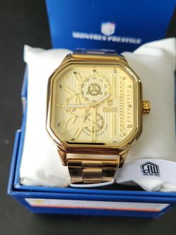 Brand New Montres Prestige Norellis by Invicta 42mm Gold Men's Watch