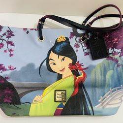 Rare 🩷 Disney Dooney And Bourke Mulan 