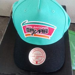 San Antonio Spurs Snapback Mitchell And Ness Hat/Cap
