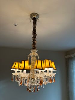 LED dimmable 8- bulb chandelier