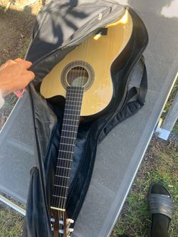 Classical lucero guitar with case