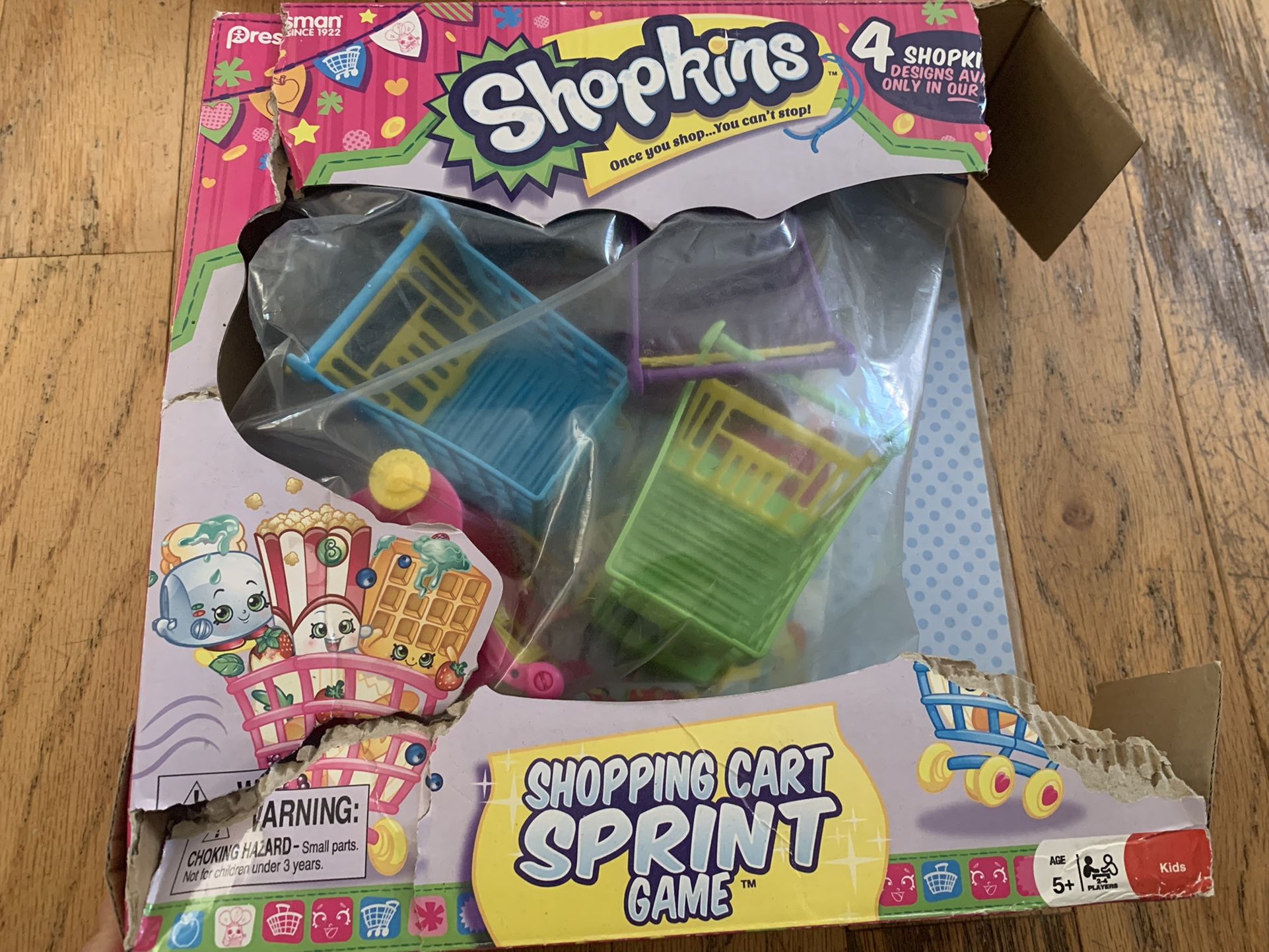 Shopkins Shopping Cart Sprint (2015) Board Game