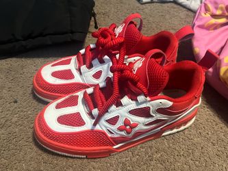 Louis Vuitton Skate Sneakers Red White