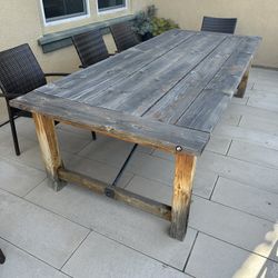 Wood Outdoors Table (large)