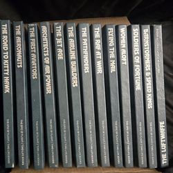 Vintage Time‑Life “The Epic of Flight” hardcover book set.