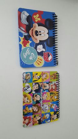 Bundle Disney Parks Autograph Book All Famous Characters Fun Time Notebook