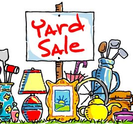 Moving sale plus table of free shelf stable foods