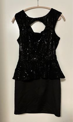 Black fitted formal dress