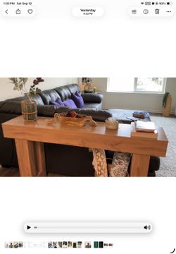 Solid Wood Sofa Console Table- new
