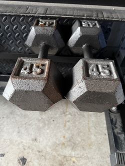 45 lbs dumbells