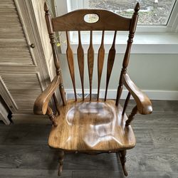 Solid Wooden Rocking Chair