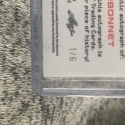 2023 Leaf Vivid Rookie Auto Zach Charbonnet UCLA Bruins BA-ZC1 #1/6