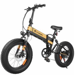 Cycrown Fat Tire Folding Electric Bicycle
