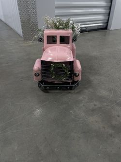 Pink truck decor