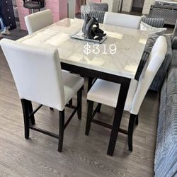 5-pc Counter Height Dining Set NEW