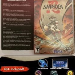 NINTENDO SWITCH SHINOBI 2ART OF VENGEANCE Game US + Extra Content Stage Outfit X