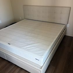 Antoine Khaki King Bed Frame  (OBO)
