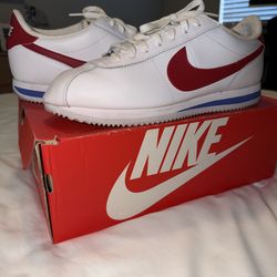 Nike Cortez Basic Leather OG White Red Size 12