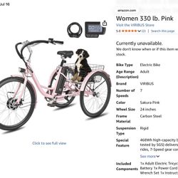 Selling Electric 24” Bike 