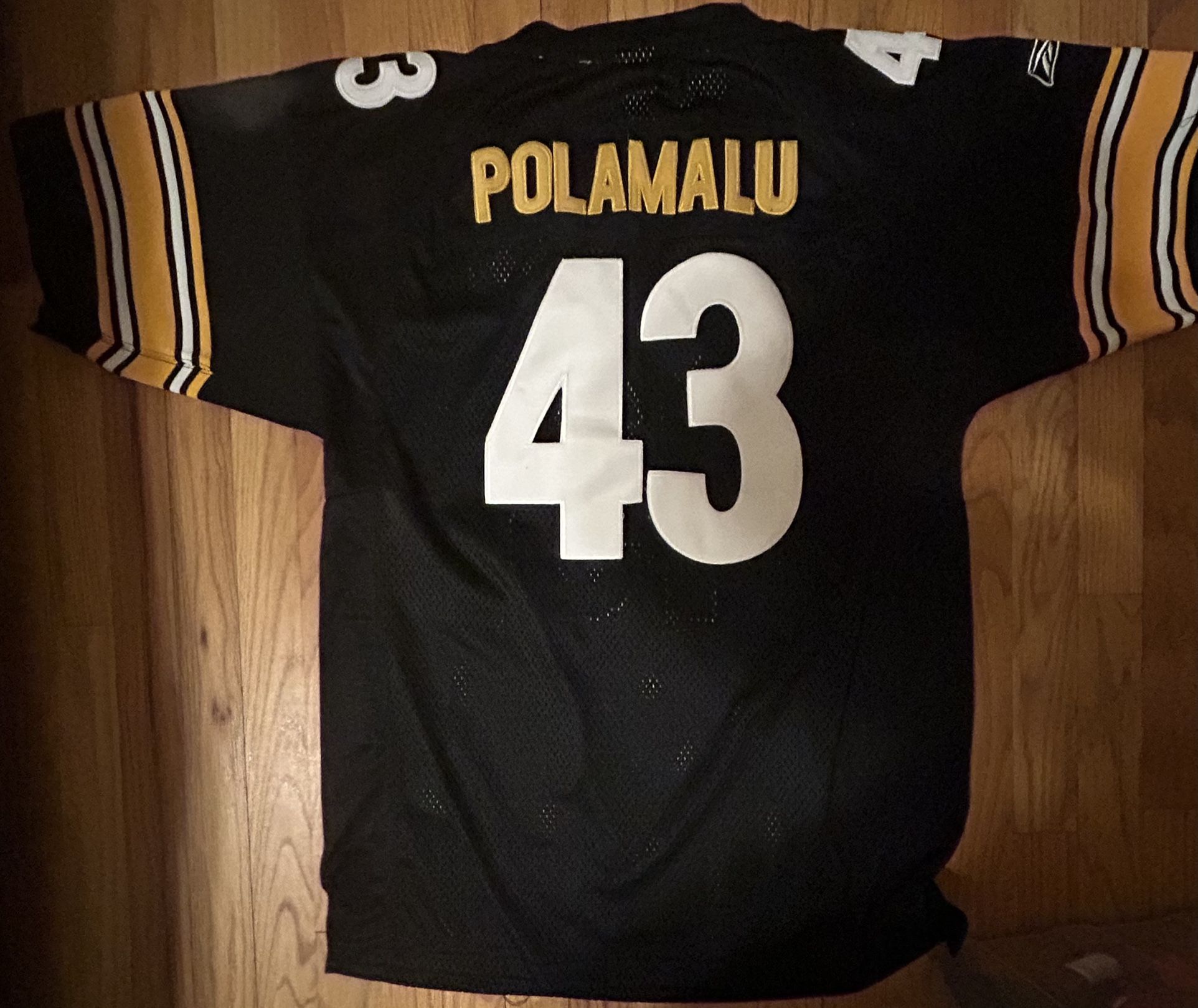 NEW Troy Polamalu Pittsburgh Steelers Jersey Size 50 Reebok On Field NFL.