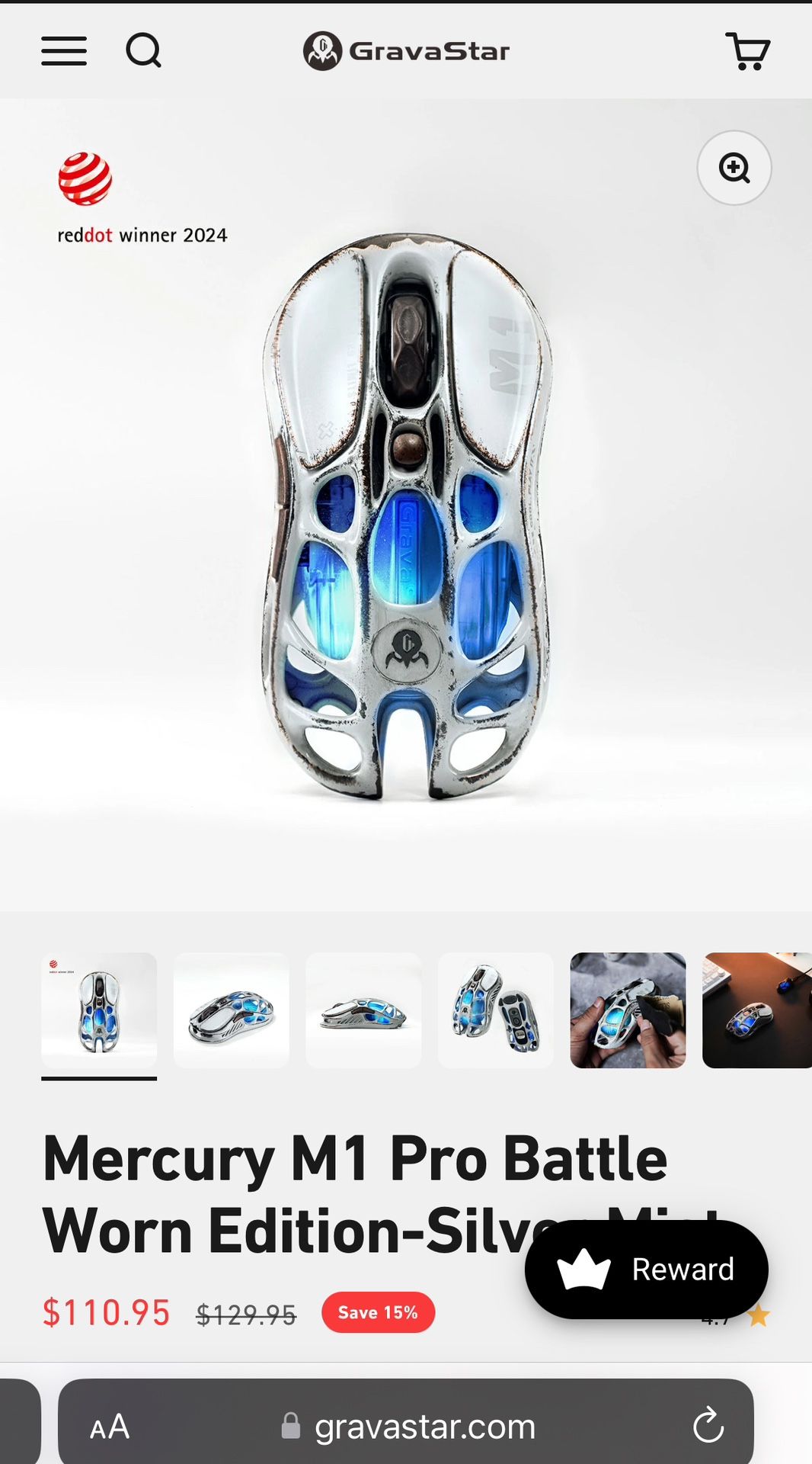 Mercury M1 Pro Wireless gaming mouse