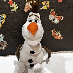 DISNEY OKAFF THE SNOMAN !! 10 INCH LIKE NEW!  FROM FROZEN