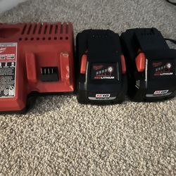 (2) Brand New Milwaukee M18 High Output XC6.0 Batteries