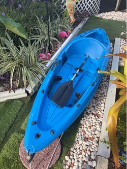 Blue kayak