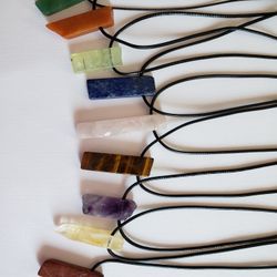 Natural Crystal Pendant Necklaces