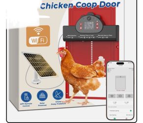 Besly Wifi Automatic Chicken Coop Door 2K Hd Camera Solar Powered Chicken Door