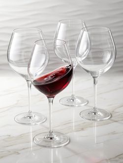 4-Piece Mikasa Cheers Premium Large Balloon Wine Glass Set | Elegant Crystal Stemware for Wine