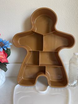 gingerbread man container Vintage