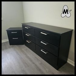 NEW DOUBLE DRESSER WITH A NIGHT STAND 😊 ASSEMBLED