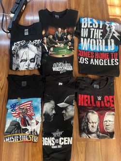 WWE OFFICIAL SHIRTS SMALL SIZES