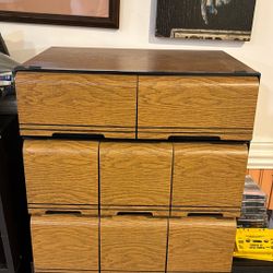 Vintage VCR Tape Holder Faux Wood