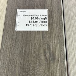 Chicago Waterproof Vinyl 6.5 mm Flooring🪵❤️🔥‼️