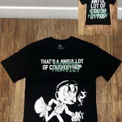 Whole Lotta Cough Syrup T Shirt Size large