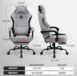 Gaming Chair With Footrest Brand New 
