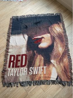 Taylor Swift Red Woven Blanket Throw